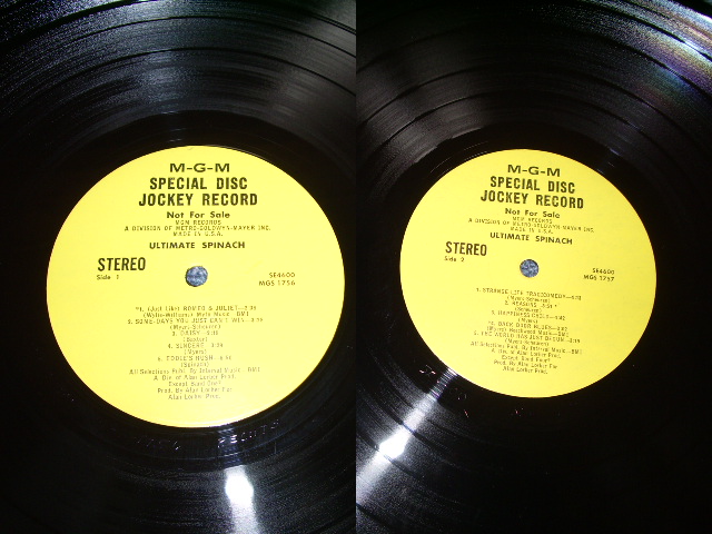 画像: ULTIMATE SPINACH - ULTIMATE SPINACH (Ex+/MINT-) / 1968 US AMERICA ORIGINAL "YELLOW LABEL PROMO" Used LP 