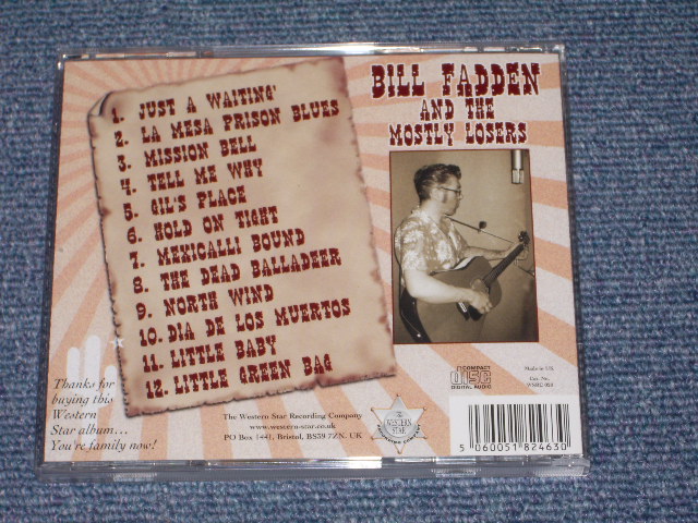 画像: BILL FADDEN & THE MOSTLY LOSERS - LOOKING FOR SOME HAPPINESS / UK BRAND NEW CD  