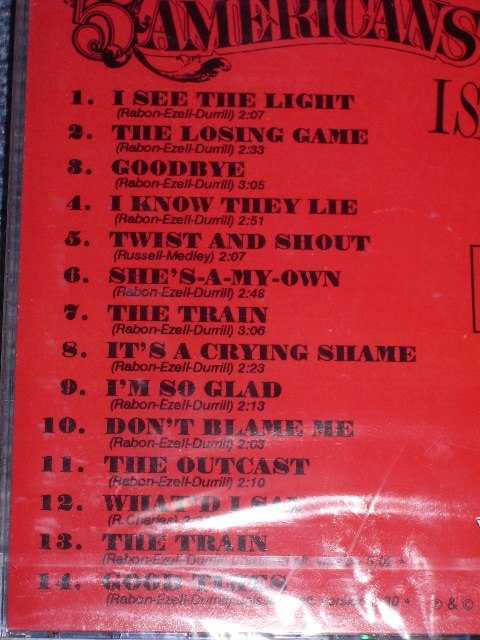 画像: THE FIVE AMERICANS - I SEE THE LIGHT ( ORIGINAL ALBUM + BONUS TRACKS )  / 1994 US Brand New SEALED CD  Out-Of-Print now