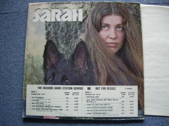 画像1: SARAH(FEMALE SINGER) - SARAH ( Poduced By STEVE CROPPER ) / 1969 US ORIGINAL PROMO LP 