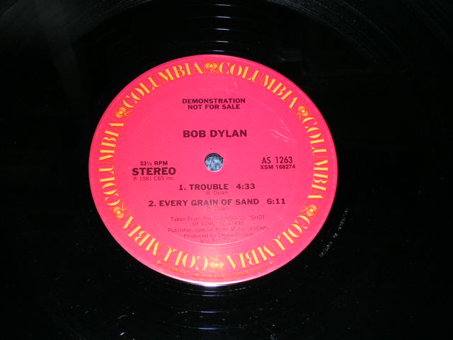 画像: BOB DYLAN - SHOT OF LOVE / 1981 US PROMO ONLY 12" Single