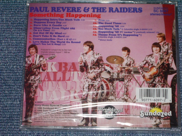 画像: PAUL REVERE & THE RAIDERS - SOMETHING HAPPENING  / 1996 US SEALED NEW CD