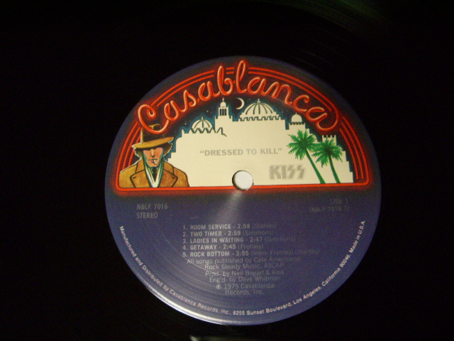 画像:  KISS - DRESSED TO KILL / 1975 US ORIGINAL 1st PRESS EMBOSS JACKET + SILVER PRINTED LABEL  LP 
