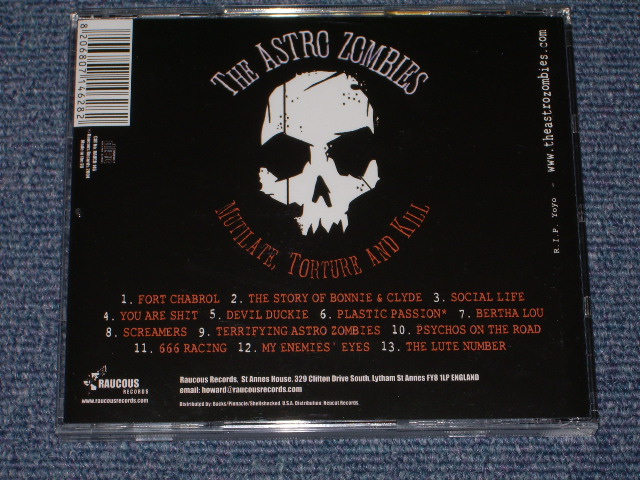 画像: THE ASTRO ZOMBIES - MUTILATE, TORTURE AND KILL /2004 UK BRAND NEW CD  