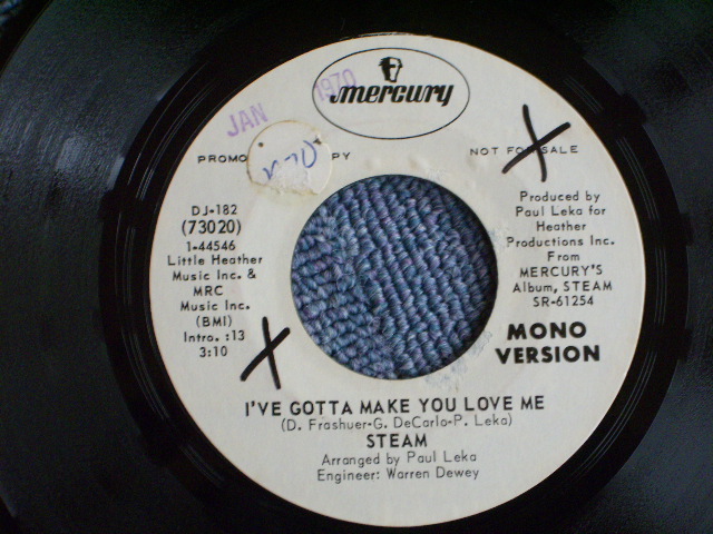 画像1: STEAM - I'VE GOTTA MAKE YOU LOVE ME / 197 US ORIGINAL PROMO ONLY SAME FLIP  7"SINGLE