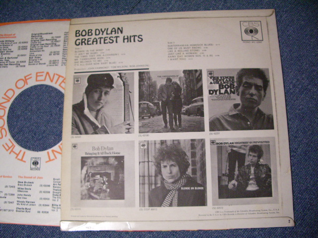 画像: BOB DYLAN - GREATEST HITS  /  UK ORIGINAL 1st PRESS  LP 
