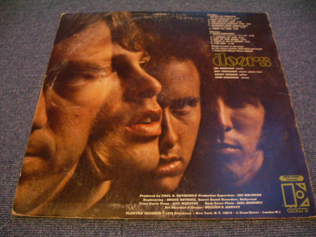 画像: THE DOORS - THE DOORS ( DEBUT ALBUM : Ex/Ex+ )  / 1967 US ORIGINAL STEREO Used  LP 