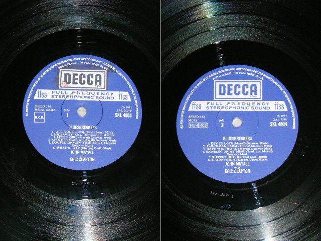 画像: JOHN MAYALL BLUES BREAKERS  - WITH ERIC CLAPTON / 1970's UK 2nd Press Label STEREO LP 