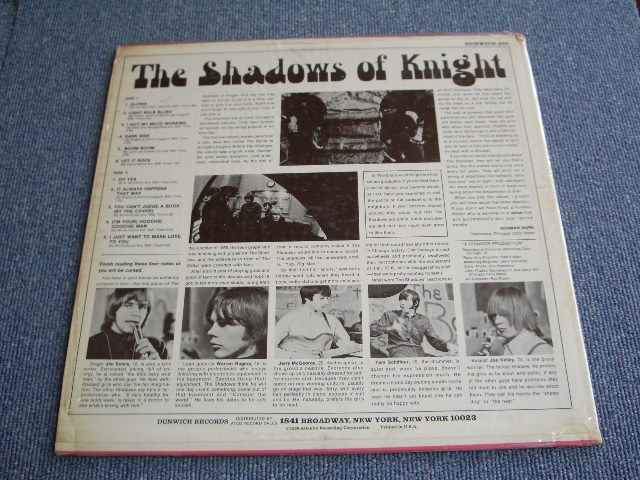 画像: THE SHADOWS OF KNIGHT - GLORIA  / 1966  US ORIGINAL MONO LP  WITH SHRINK WRAP 