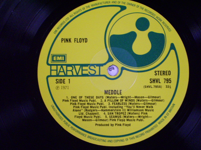 画像: PINK FLOYD - MEDDLE/ 1971 UK ORIGINAL LP 