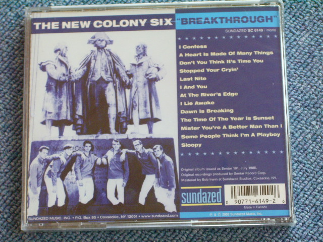 画像: THE NEW COLONY SIX - BREAKTHROUGH / 2002 US SEALED NEW CD