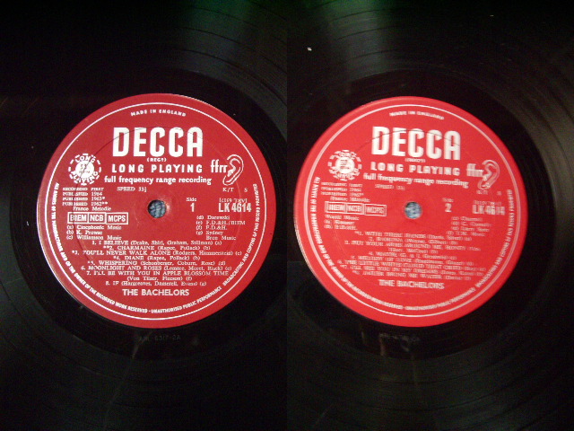 画像: THE BACHELORS - +16 GREAT SONGS ( With BONUS PICTURE ) / 1964 UK ORIGINAL MONO  LP 
