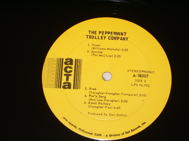 画像: THE PEPPERMINT TROLLEY COMPANY - THE PEPPERMINT TROLLEY COMPANY   / 1968 US ORIGINAL LP 