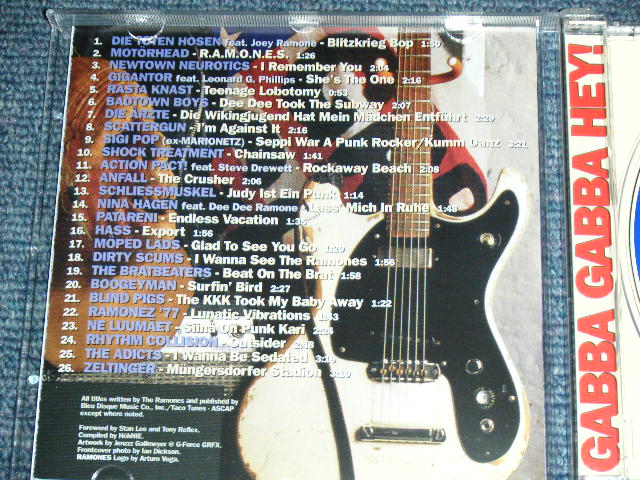 画像: V.A. OMNIBUS With RAMONES - ABLITZKRIEG OVER YOU ! ; A TRIBUTE TO THE RAMONES / 1998 GERMAN  ORIGINAL Brand New CD 