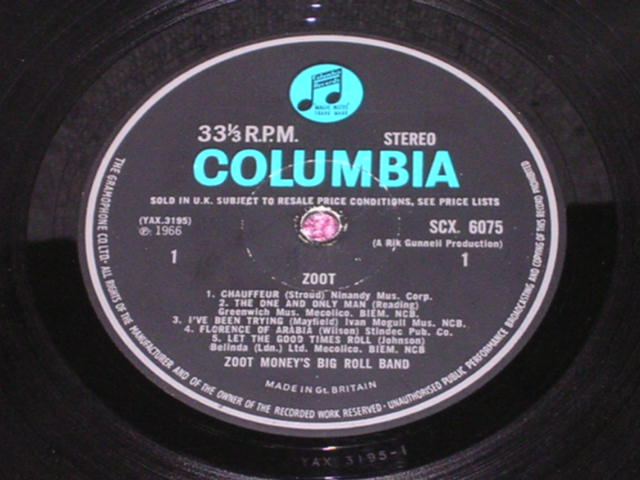 画像: ZOOT MONEY'S BIG ROLL BAND  - ZOOT! AT KLOOK'S KLEEK..... /  UK ORIGINAL 1st PRESS  LP 