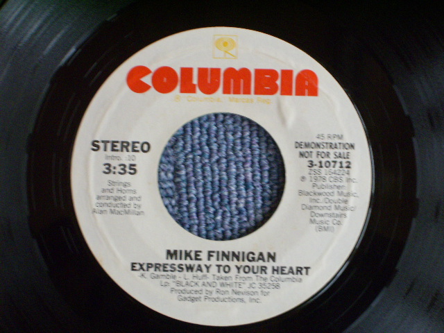画像1: MIKE FINNIGAN - EXPRESSWAY TO YOUR HEART  / 1978 US ORIGINAL PROMO ONLY SAME FLIP  7"SINGLE