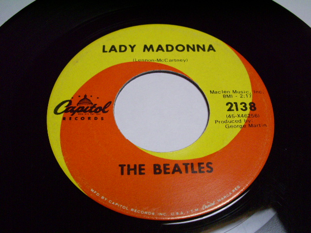 画像: BEATLES - LADY MADONNA/ US ORIGINAL  With PS 7" SINGLE