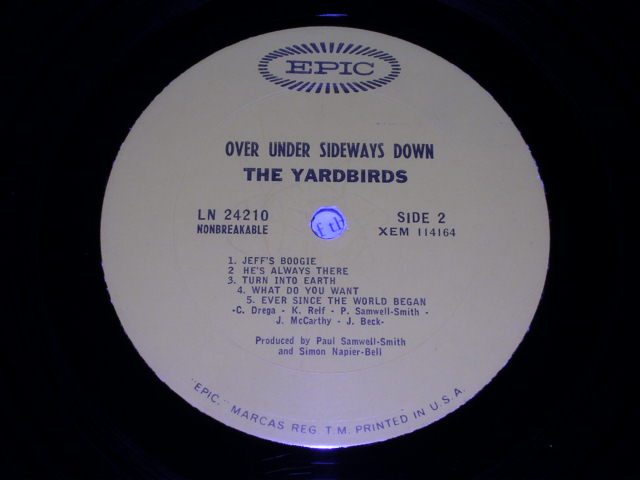 画像: THE YARDBIRDS - OVER UNDER SIDEWAYS DOWN  / 1966 US ORIGINAL MONO LP 