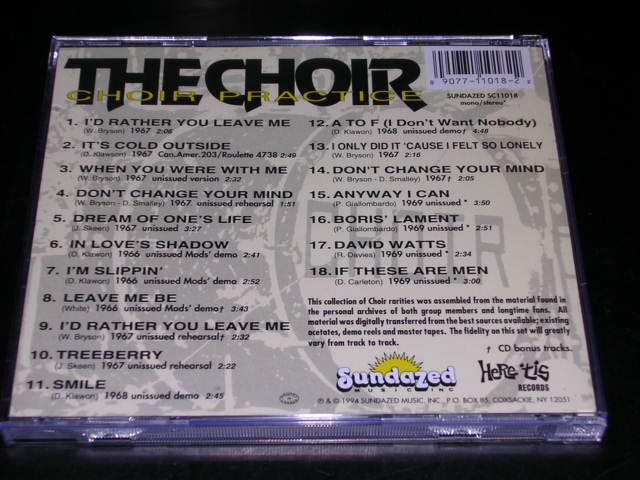 画像: THE CHOIR - CHOIR PRACTICE    / 1994 US NEW  CD