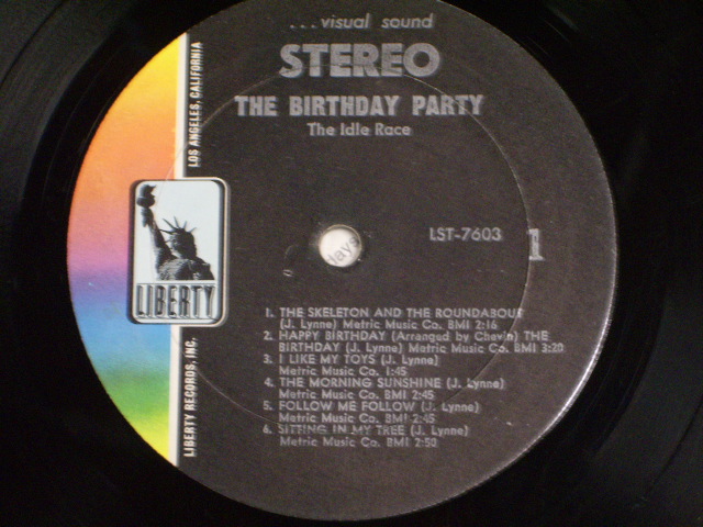画像: IDLE RACE(JEFF LYNNE) - THE BIRTHDAY PARTY (Ex/VG+++ Looks:Ex ESP, WOBC) / 1969 US AMERICA ORIGINAL Used LP 