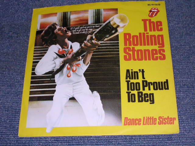 画像: ROLLING STONES - AIN'T TOO PROUD TO BEG / 1974 WEST-GERMANY ORIGINAL 7"Single  with PICTURE SLEEVE 