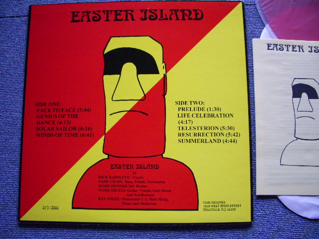 画像: EASTER ISLAND - EASTER ISLAND  / 1977  US REISSUE RED WAX VINYL LP