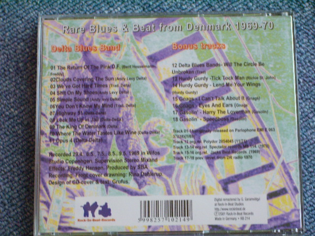 画像: DELTA BLUES BAND - RARE BLUES & BEAT FROM DENMARK 1969-70   / 2001 GERMAN BRAND NEW  CD