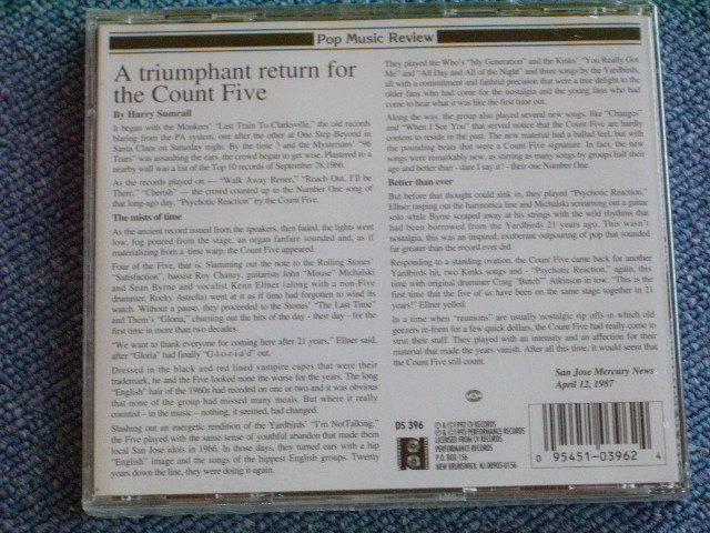 画像: THE COUNT FIVE - A TRIUMPHANT RETURN FOR  /1993 GERMAN  SEALED NEW CD 