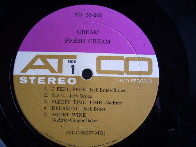 画像: CREAM - FRESH CREAM (Ex++/MINT-   Looks : E+++) / 1967 US AMERICA ORIGINAL 1stPress "PLUM & BROWN LABEL"STEREO Used LP