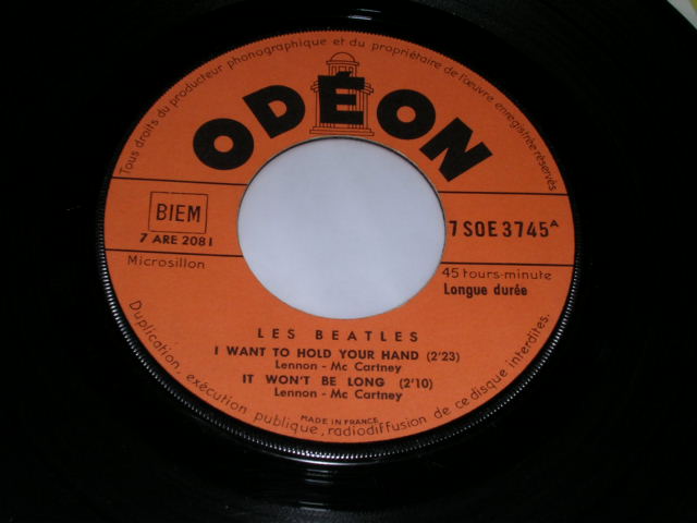 画像: LES BEATLES - I WANT TO HOLD YOUR HAND  / 1960s FRANCE ORIGINAL 7"EP With PICTUER SLEEVE