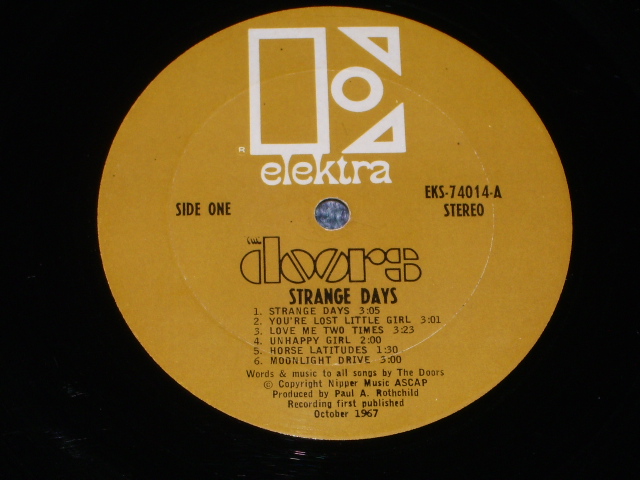 画像: THE DOORS - STRANGE DAYS   / 1967 US ORIGINAL STEREO LP With ORIGINAL INNER SLEEVE  