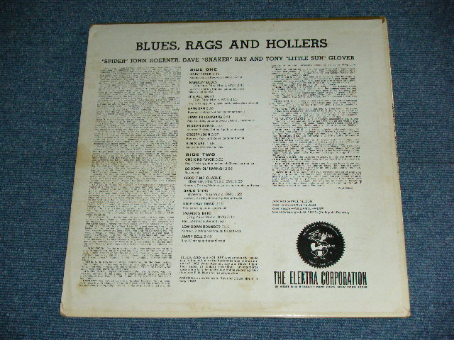 画像: KOERNER, RAY and GLOVER - BLUES RAGS and HOLLIERS / 1963 US ORIGINAL Used MONO LP 
