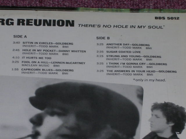 画像: THE BARRY GOLDBERG REUNION - THERE'S NO IN MY SOUL / US ORIGINAL Sealed LP 