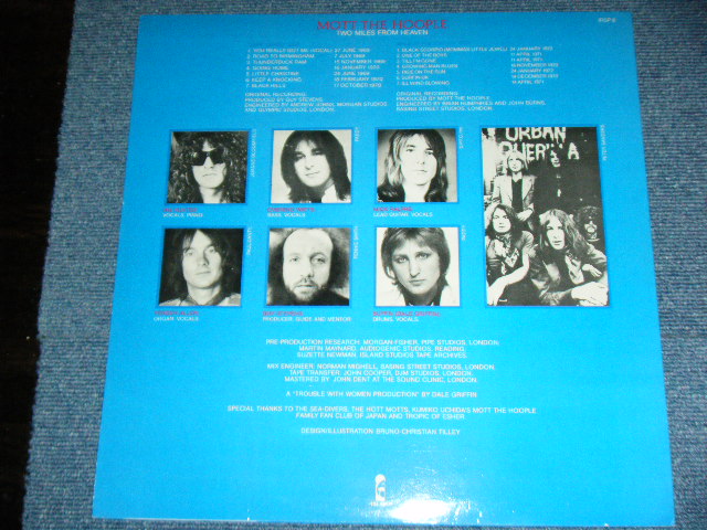 画像: MOTT THE HOOPLE  - TWO MILES FROM HEAVEN ( 2nd Press With "MOVING ON" NON Credit on Back Cover : With ORIGINAL BLACK Inner Sleeve ) / 1980 UK ORIGINAL Used LP