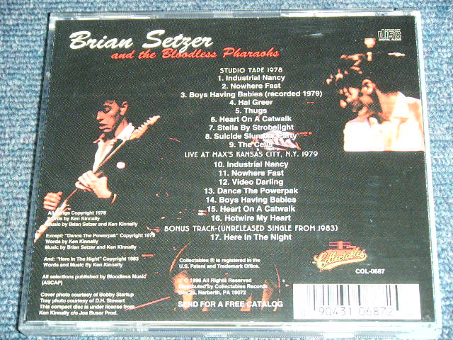 画像: BRIAN SETZER of STRAY CATS - AND THE BLOODLESS PHARAOHS / 1996 US ORIGINAL Brand New CD  
