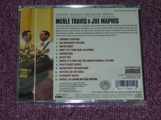 画像: MERLE TRAVIS & JOE MAPHIS - COUNTRY MUSIC'S TWO GUITAR GREATS / US SEALED NEW CD