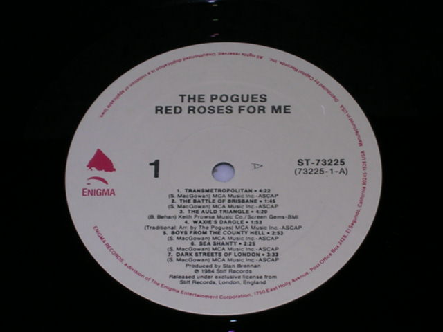 画像: THE POGUES - RED ROSES FOR ME (Ex++/MINT-) / 1984 UK ENGLAND ORIGINAL Used LP