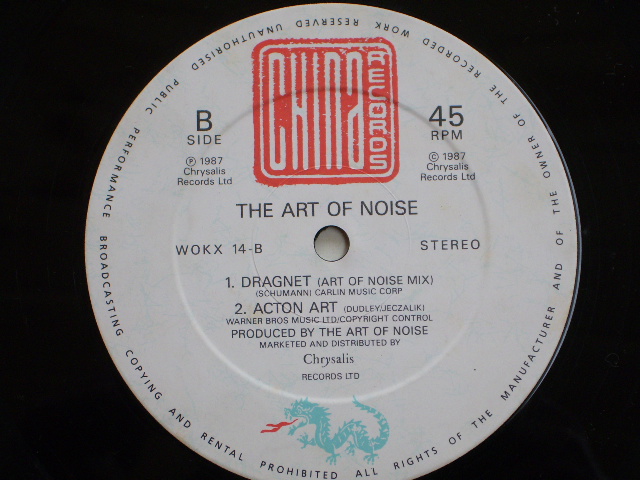 画像: THE ART OF NOISE - DRAGNET  / 1987 UK ORIGINAL 12" 