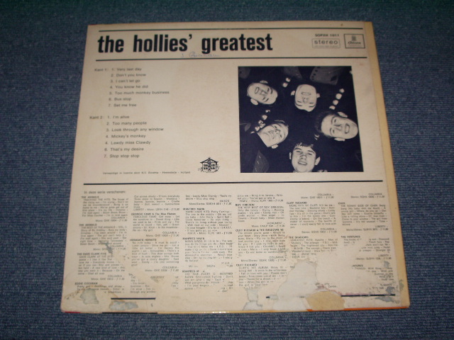 画像: THE HOLLIES - THE HOLLIES' GREATEST   / 190s  HOLLAND ORIGINAL  STEREO  LP 