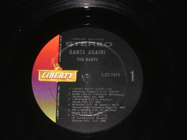 画像: THE GANTS - GANTS AGAIN!   / 1966 US ORIGINAL STEREO LP 