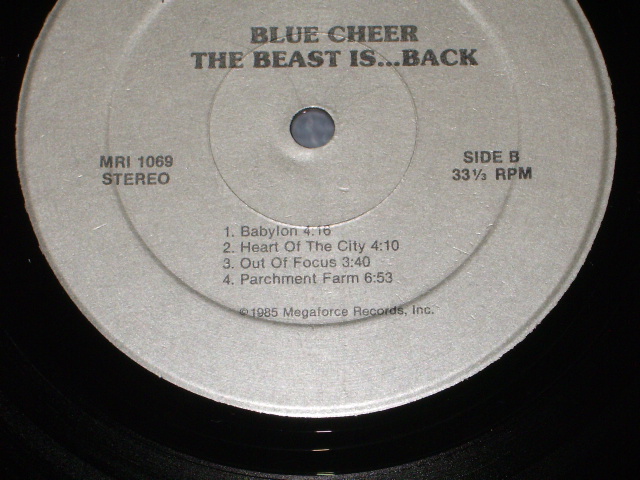 画像: BLUE CHEER - THE BEAST IS.../ 1985 US ORIGINAL LP