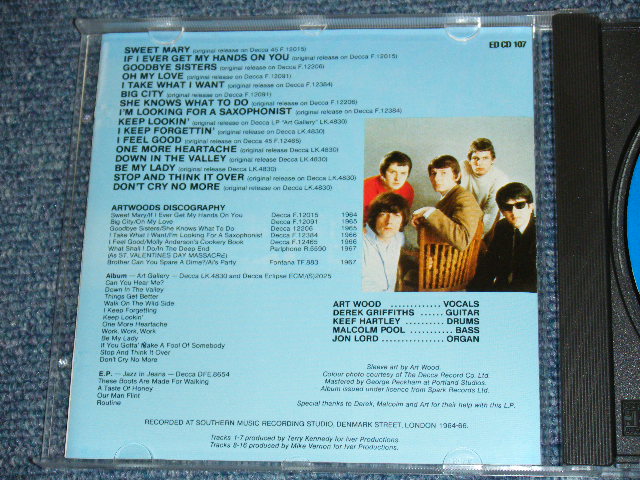 画像: ARTWOODS - 100 OXFORD STREET /  1983? UK ORIGINAL FRANCE PRESS Used CD