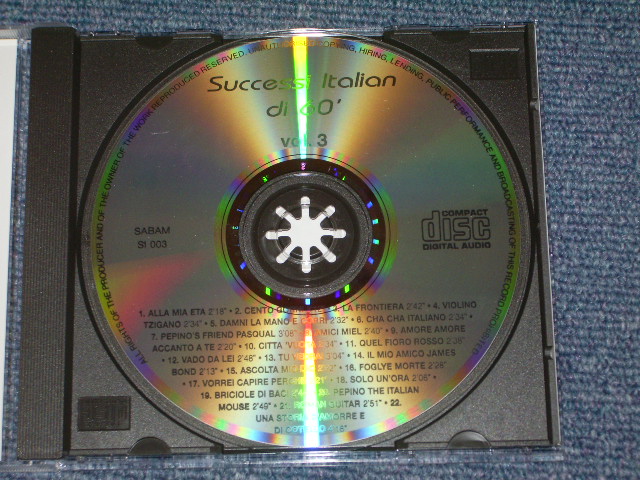 画像: va OMNIBUS - SUCCESS ITALIAN di 60' Vol.3 / 1995 Relaese Brand New CD 
