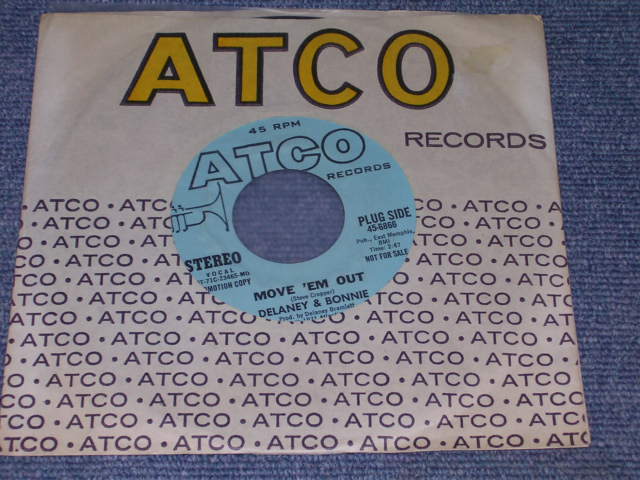 画像: DELANEY & BONNIE - MOVE 'EM OUT / 1972  US ORIGINAL Promo Only Same Flip 7"SINGLE