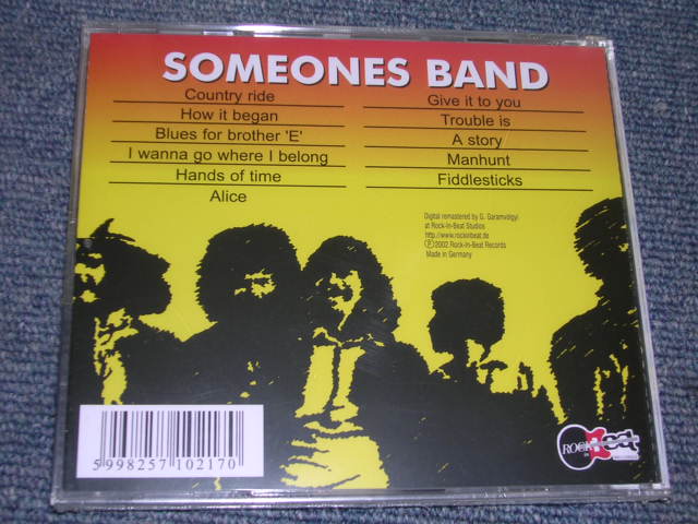 画像: SOMEONES BAND -SOMEONES BAND /  2002 GERMANY CD Out-of-print now