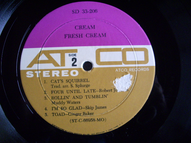 画像: CREAM - FRESH CREAM (Ex++/MINT-   Looks : E+++) / 1967 US AMERICA ORIGINAL 1stPress "PLUM & BROWN LABEL"STEREO Used LP