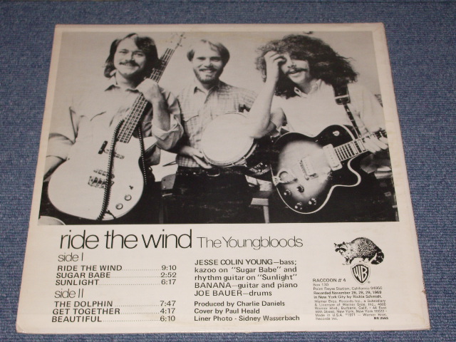 画像: YOUNGBLOODS - RIDE THE WINDRIDE / 1971 US ORIGINAL White Label Promo LP 