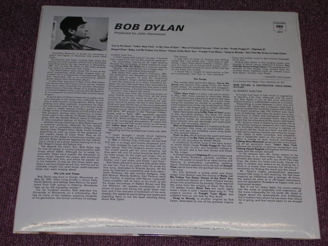 画像: BOB DYLAN  - BOB DYLAN /  US REISSUE LIMITED "180 Gram" "BRAND NEW SEALED" LP