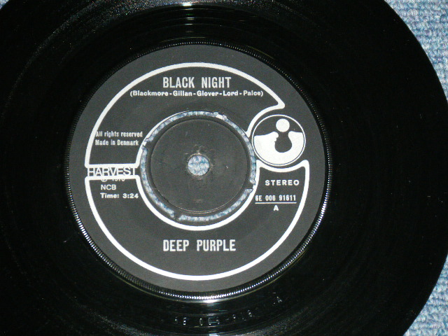 画像: DEEP PURPLE - BLACK NIGHT / 1970 DENMARK  ORIGINAL 7" Single With PICTURE SLEEVE  