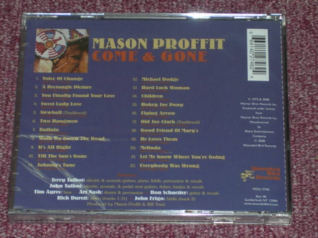 画像: MASON PROFFIT - COME & GONE (SEALED) / US AMERICA "BRAND NEW SEALED" CD